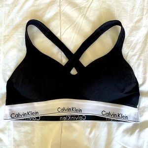 Calvin Klein black sports bra